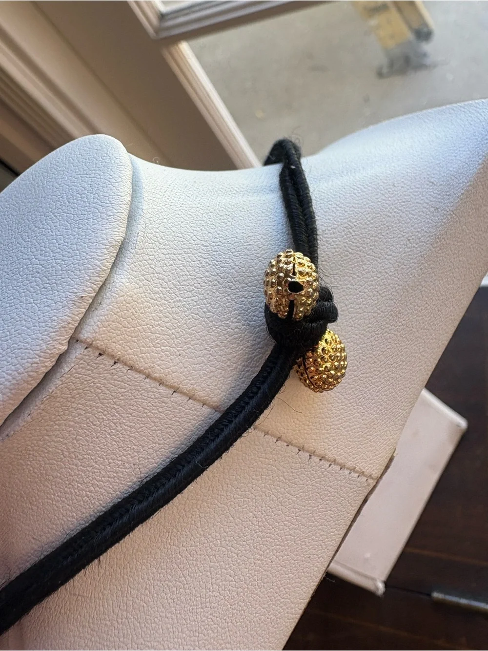 Baccarat Heart Pendant Necklace on Black Cord